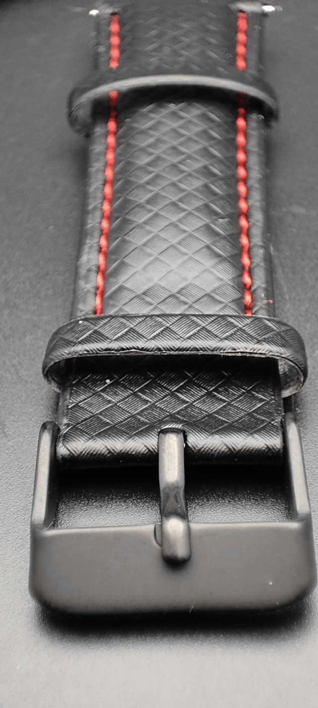 20mm cuir motif carbone (2 coloris)